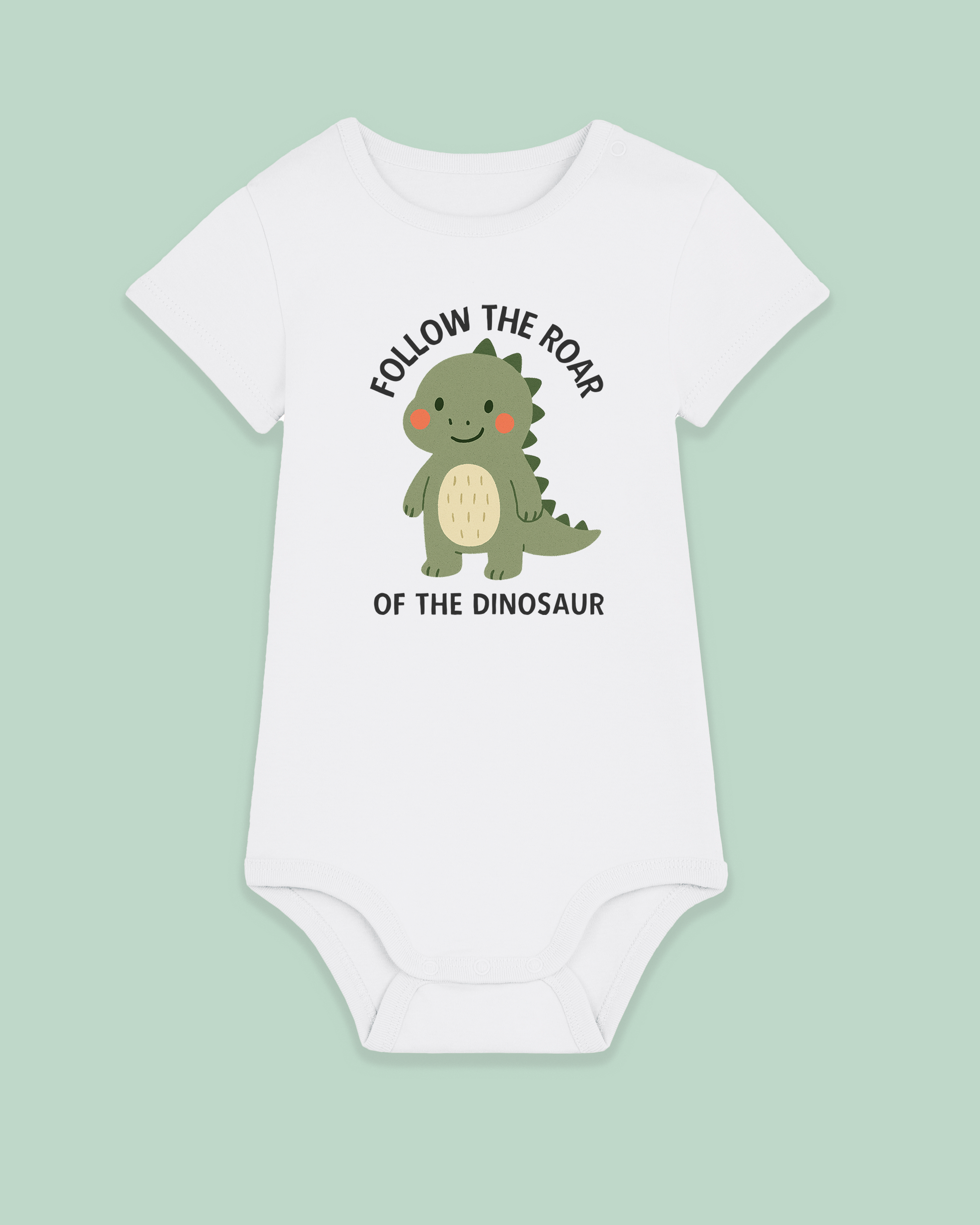 Baby Bodysuit | Follow The Roar Of The Dinosaur - Hey Wonder