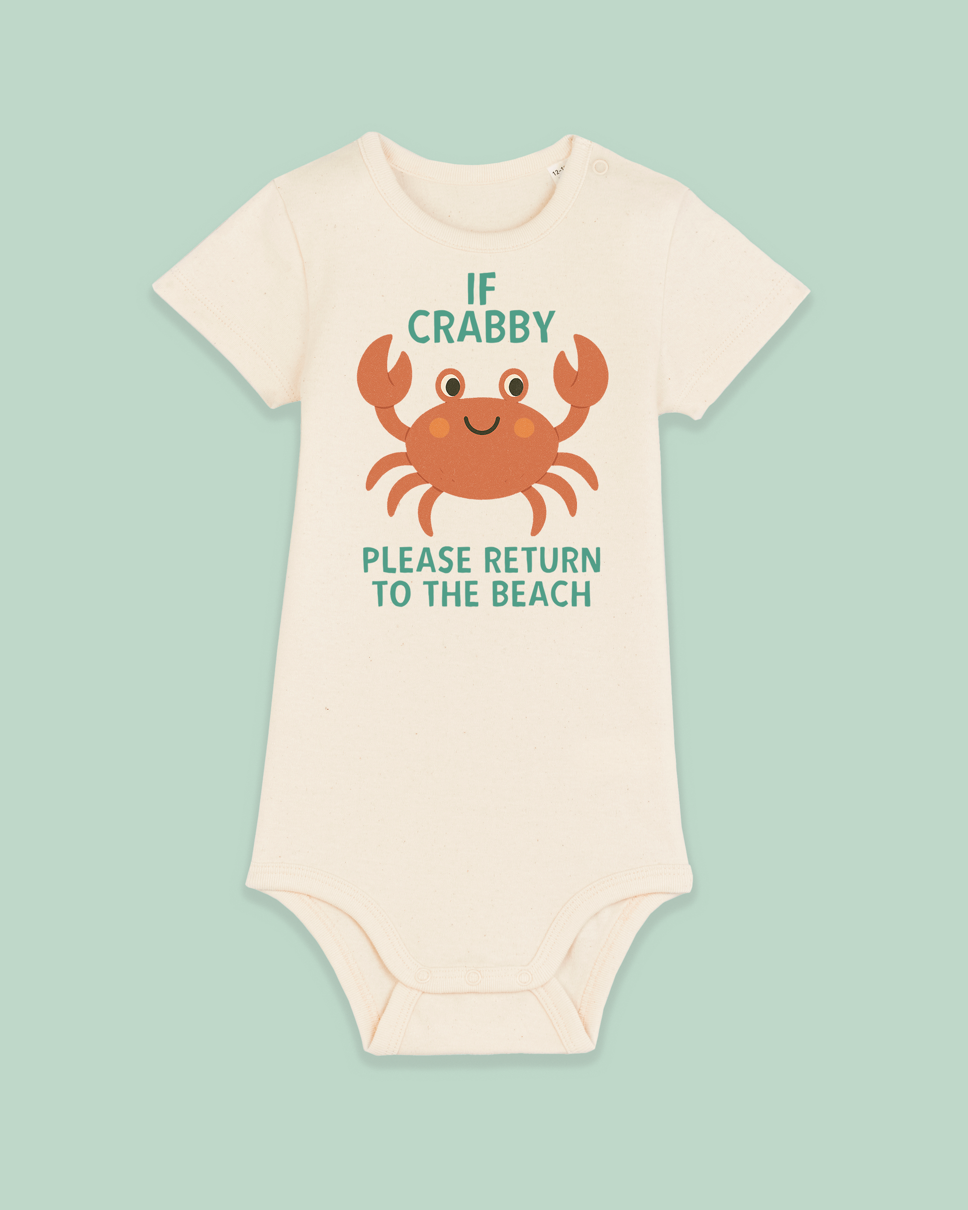 Baby Bodysuit | If Crabby Please Return To The Beach - Hey Wonder