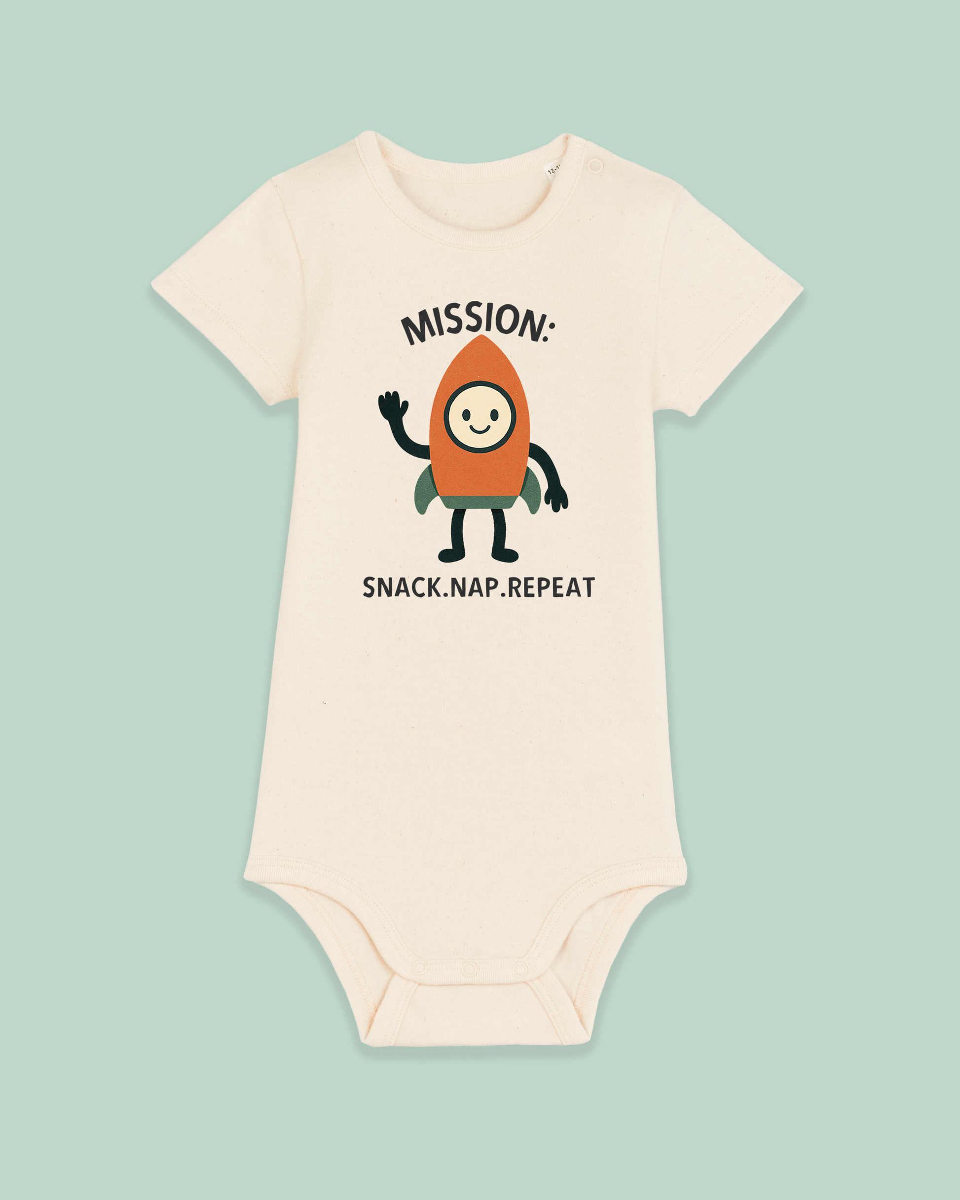 Baby Bodysuit | Mission: Snack, Nap, Repeat - Hey Wonder