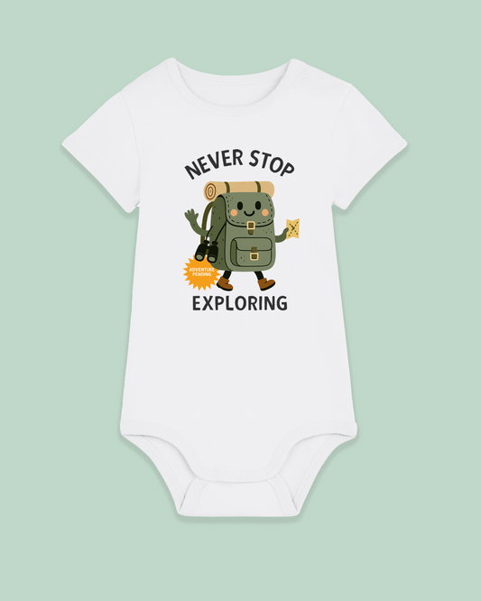Baby Bodysuit | Never Stop Exploring - Hey Wonder