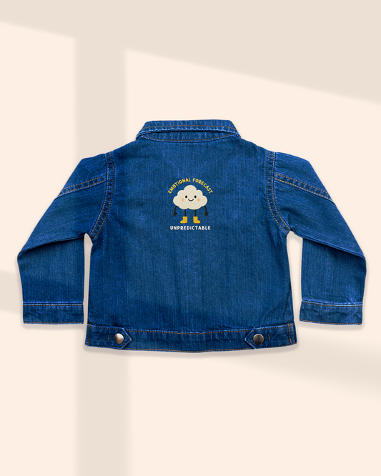 Embroidered Denim Jacket | Emotional Forecast Unpredictable