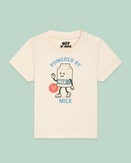 Baby T Shirt | Powered By Milk