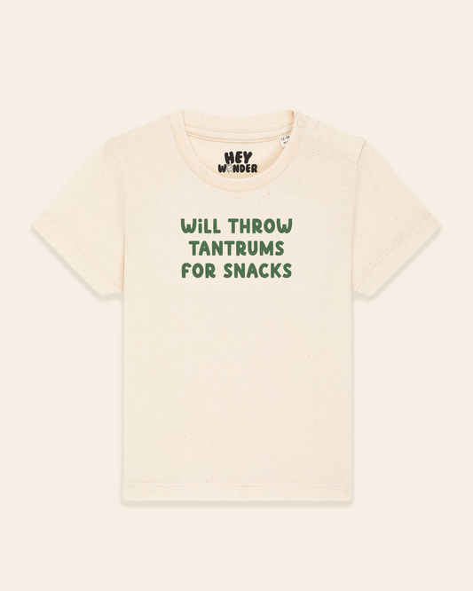 Baby T Shirt | Will Throw Tantrums For Snacks
