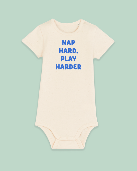 Baby Bodysuit | Nap Hard. Play Harder