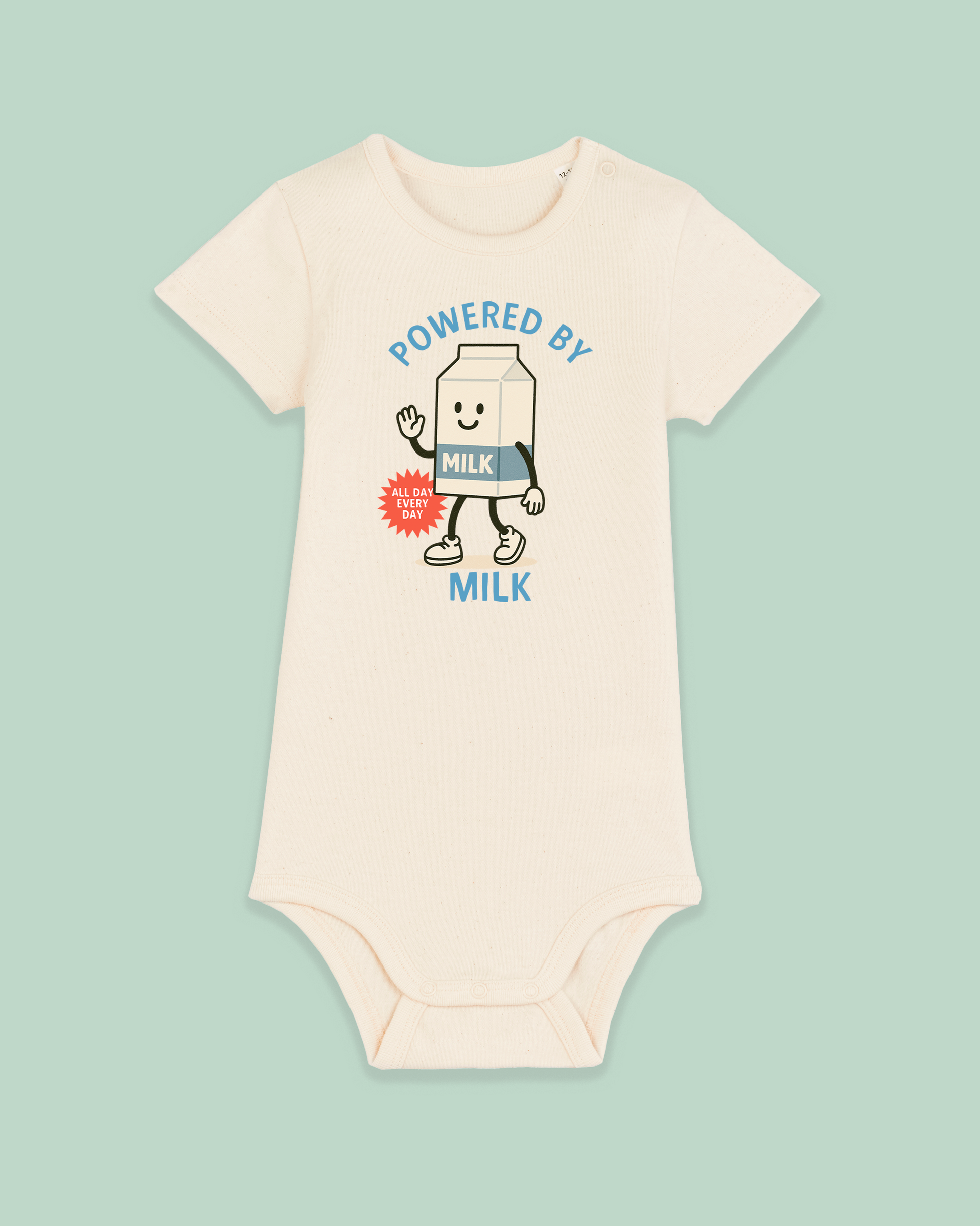 Baby Bodysuit | Powered By Milk - Hey Wonder