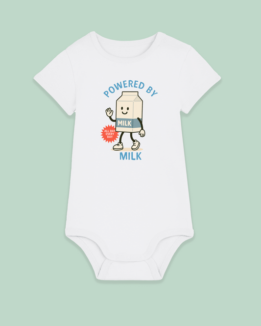 Baby Bodysuit | Powered By Milk - Hey Wonder