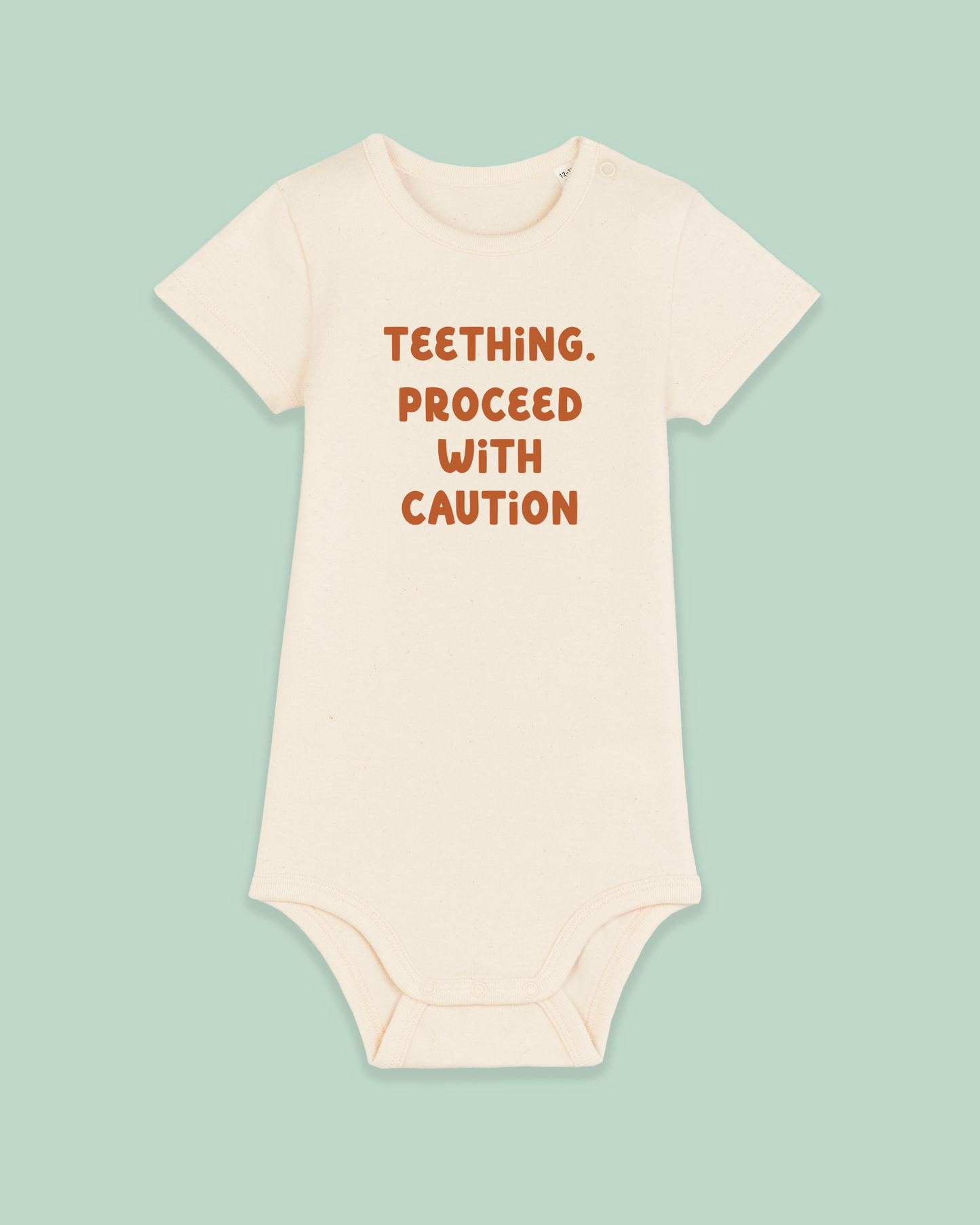 Baby Bodysuit | Teething. Proceed With Caution
