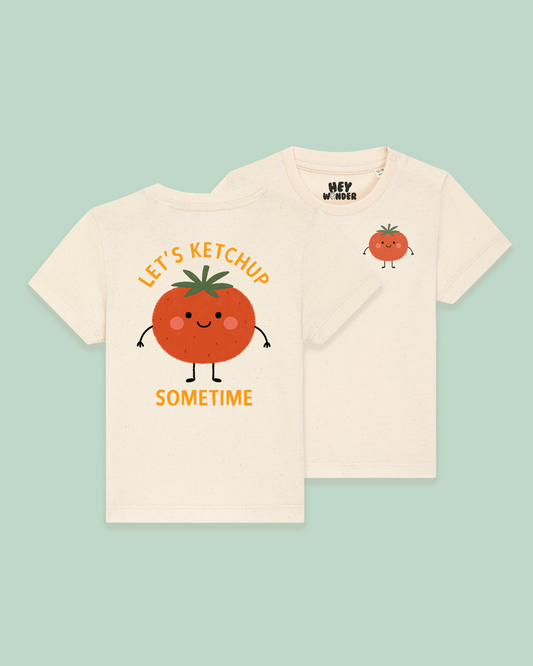 Baby T Shirt | Let's Ketchup Sometime | Back Design
