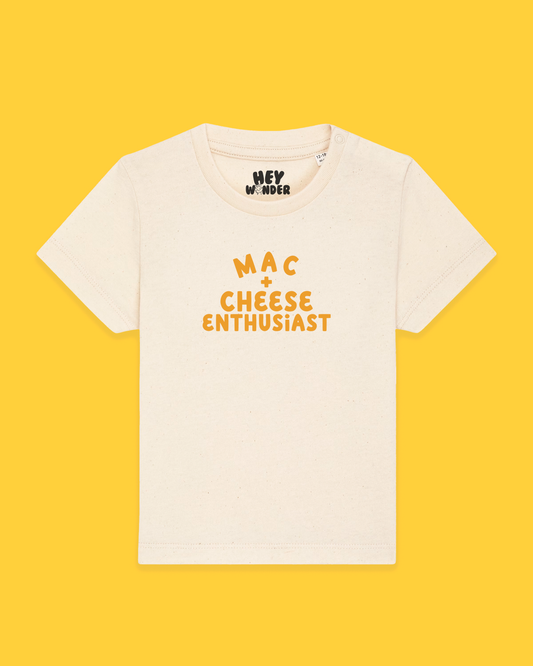 Baby T Shirt | Mac + Cheese Enthusiast