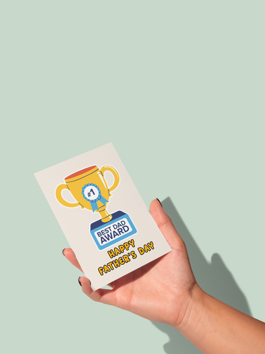 Best Dad Award, Happy Father's Day | Greeting Card