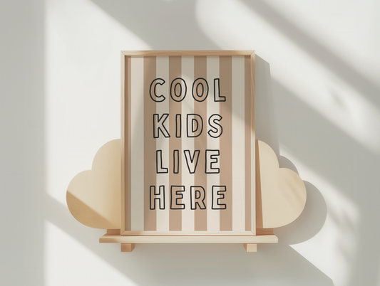 Cool Kids Live Here | Toast and Cream | Art Print