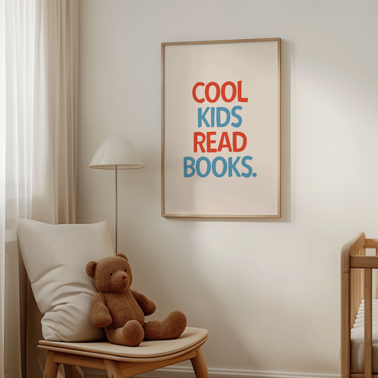 Cool Kids Read Books | Denim, Lobster and Cream | Art Print