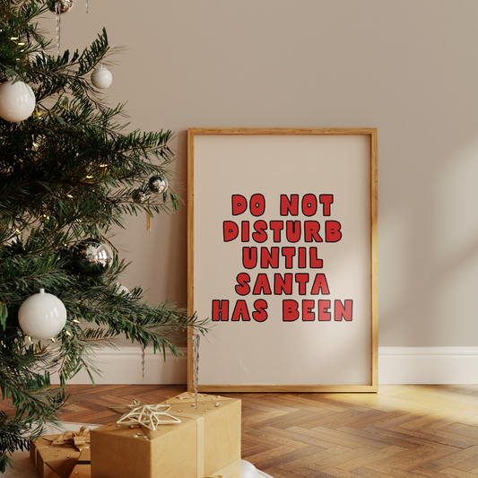 Do Not Disturb | Christmas Wall Art Print