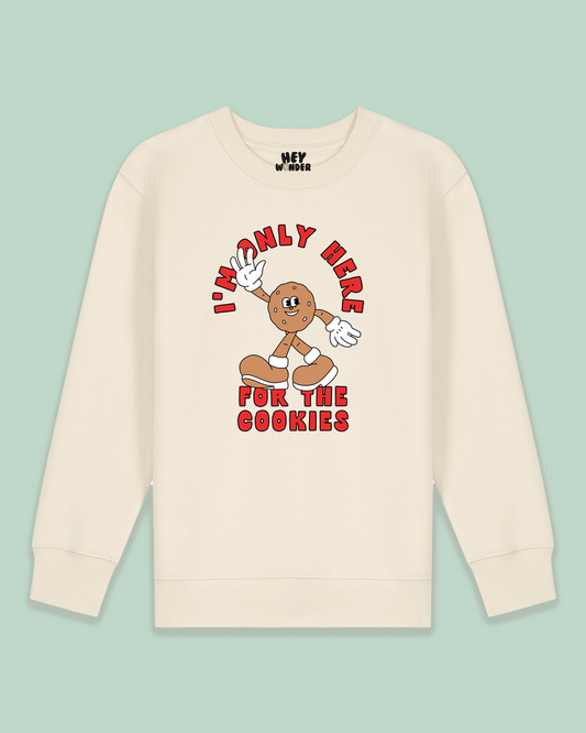 Christmas Kids Sweatshirt | I'm Only Here For The Cookies