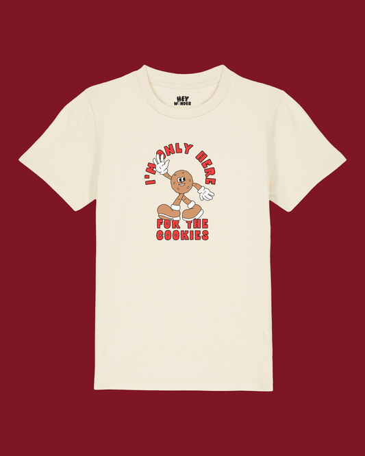 Christmas Kids T Shirt | I'm Only Here For The Cookies