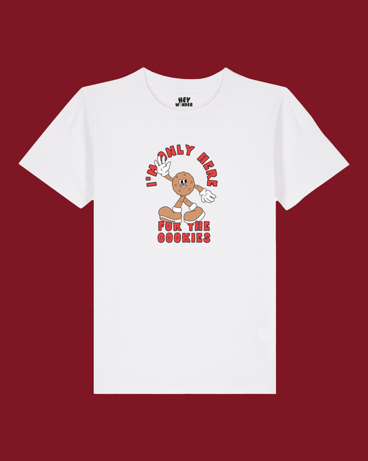 Christmas Kids T Shirt | I'm Only Here For The Cookies