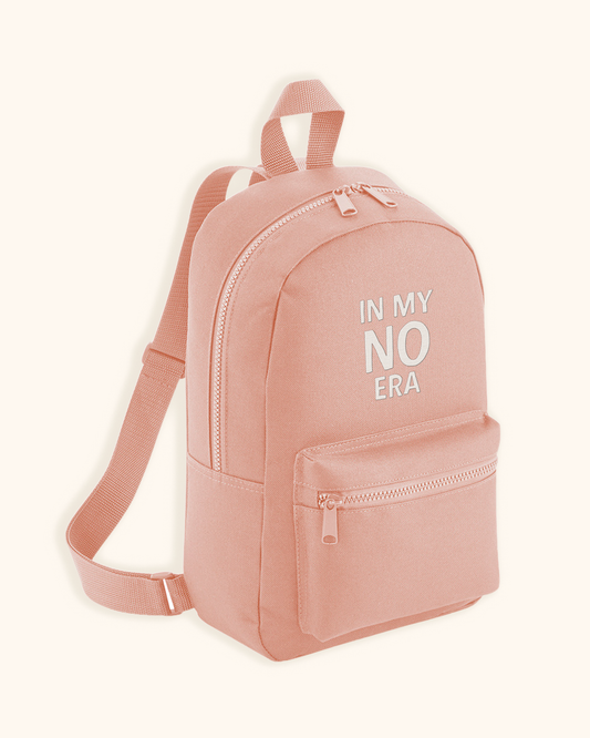 In My No Era | Embroidered Mini Backpack