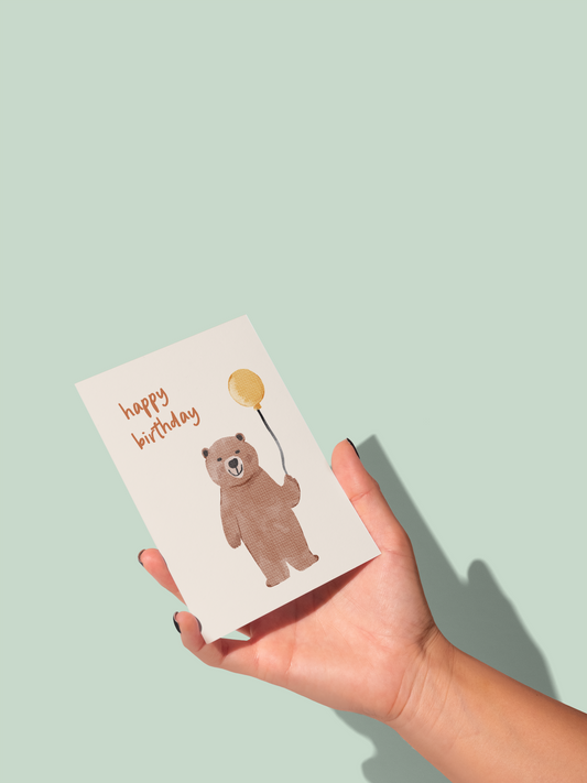 Happy Birthday Bear | Greeting Card