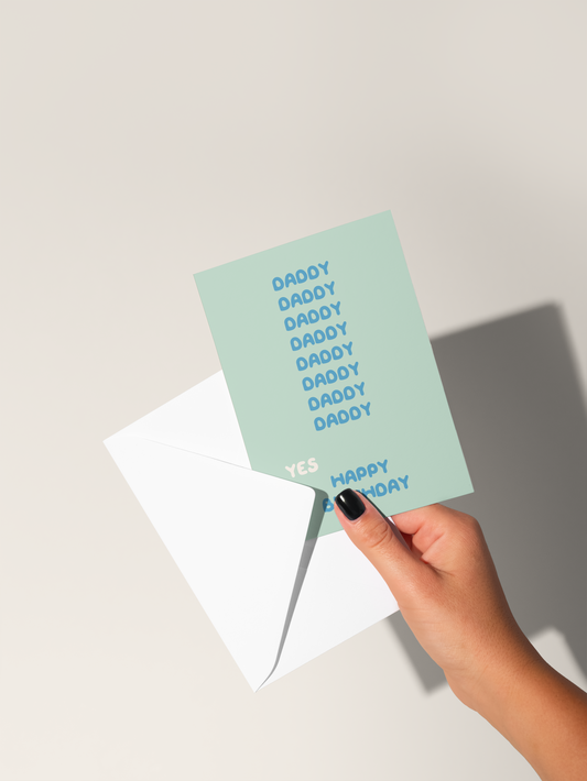 Daddy Dad Happy Birthday | Greeting Card