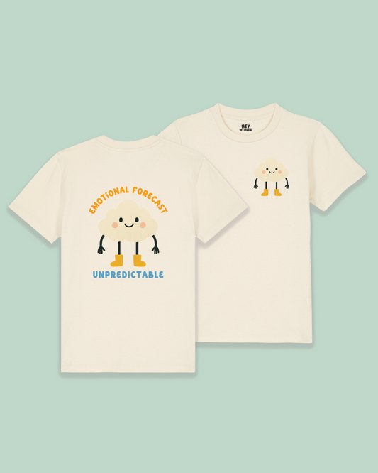 Kids T Shirt | Emotional Forecast Unpredictable | Back Design