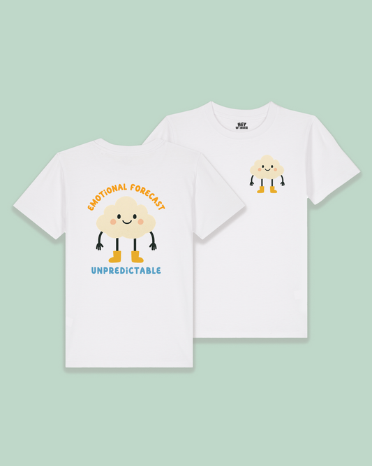 Kids T Shirt | Emotional Forecast Unpredictable | Back Design