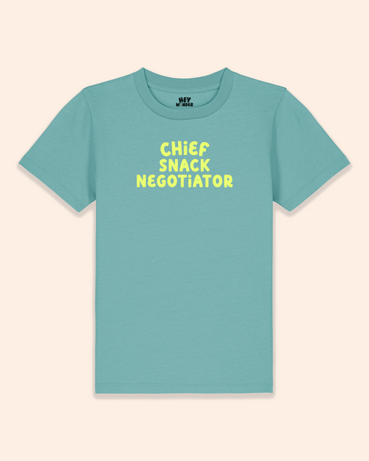 Kids T Shirt | Chief Snack Negotiator