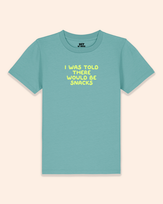 Kids T Shirt | I Was Told There Would Be Snacks