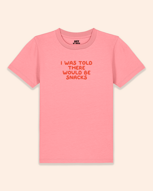 Kids T Shirt | I Was Told There Would Be Snacks