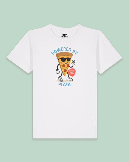 Kids T Shirt | Powered By Pizza
