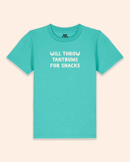 Kids T Shirt | Will Throw Tantrums For Snacks