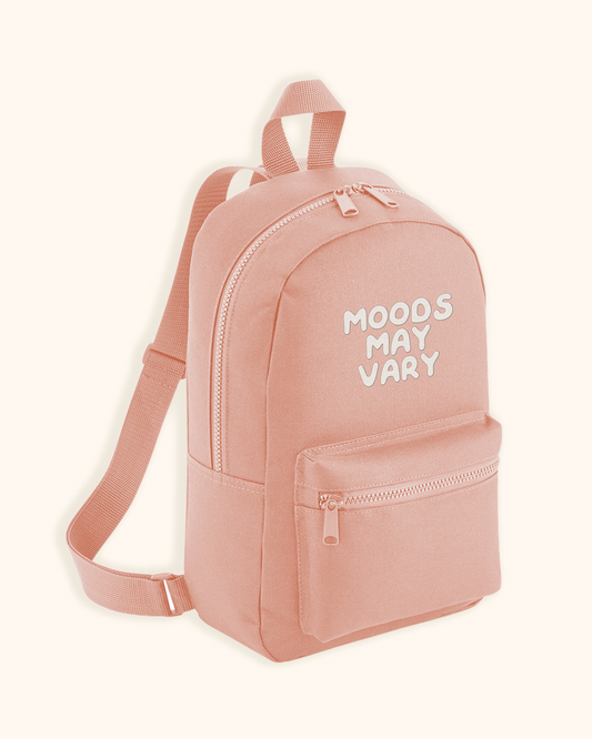 Moods May Vary | Embroidered Mini Backpack