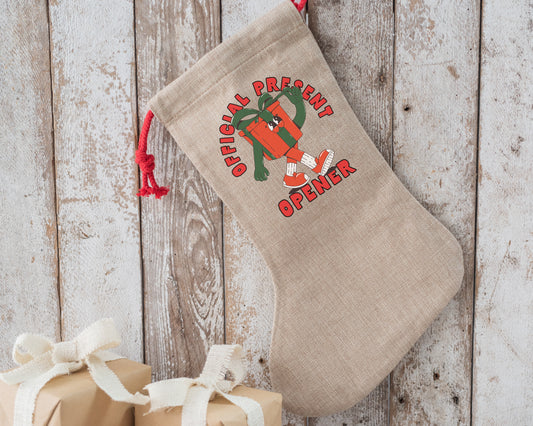 Official Present Opener | Christmas Stocking
