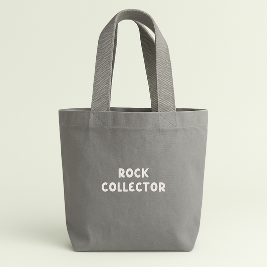 Rock Collector | Embroidered Mini Tote Bag
