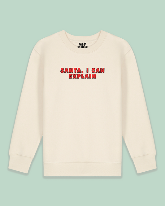 Christmas Kids Sweatshirt | Santa, I Can Explain