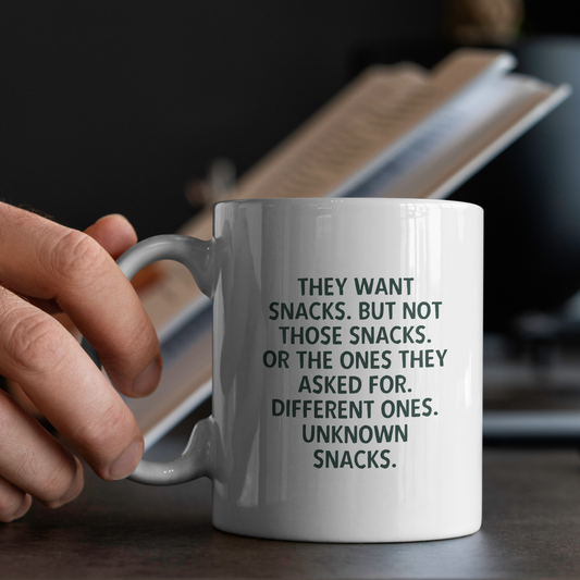 WISDOM & WONDER X HEY WONDER | They Want Snacks | Forest Green | Ceramic Mug