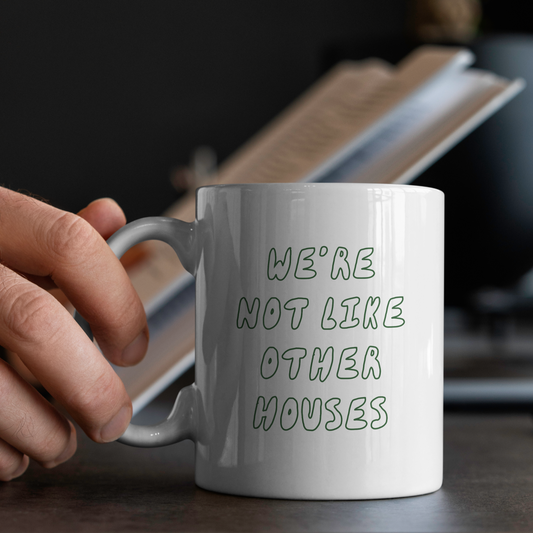 WISDOM & WONDER X HEY WONDER | We're Not Like Other Houses | Forest Green | Ceramic Mug