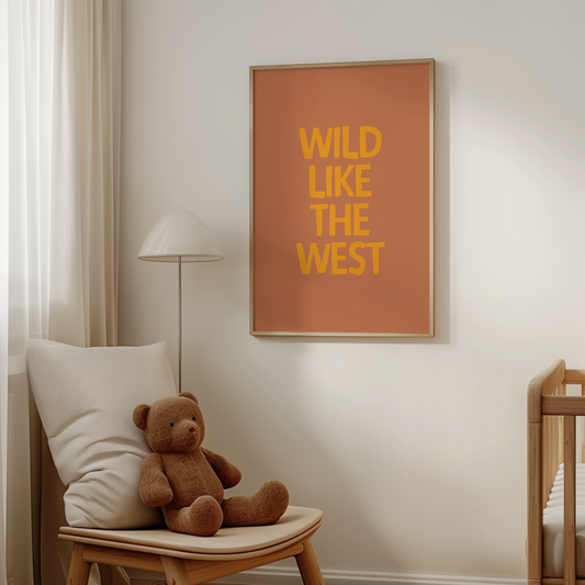Wild Like The West | Mustard and Rust | Art Print