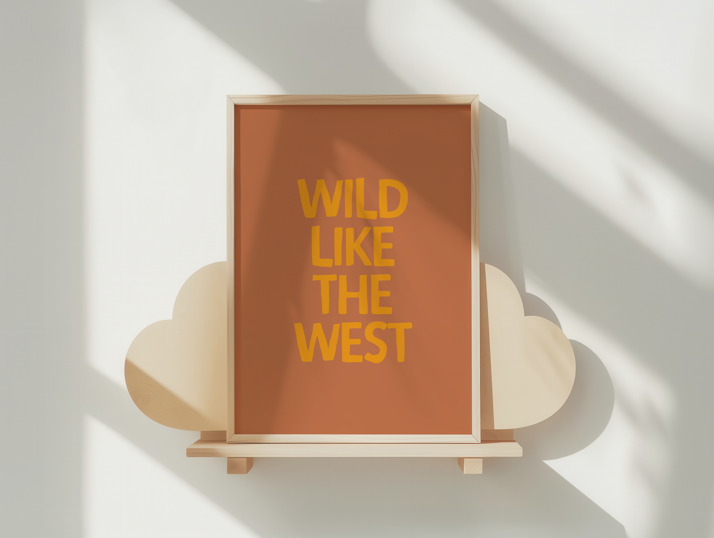 Wild Like The West | Mustard and Rust | Art Print