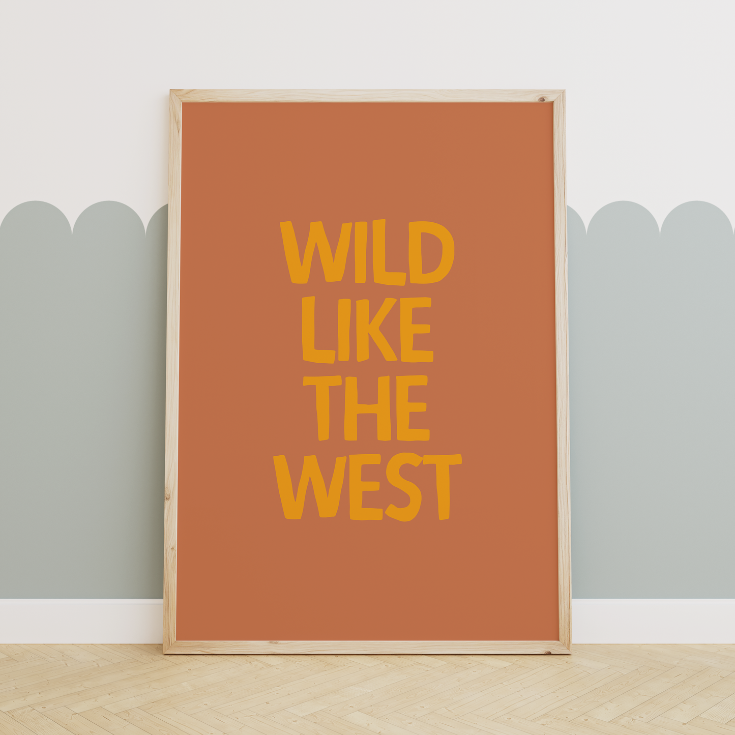 Wild Like The West | Mustard and Rust | Art Print