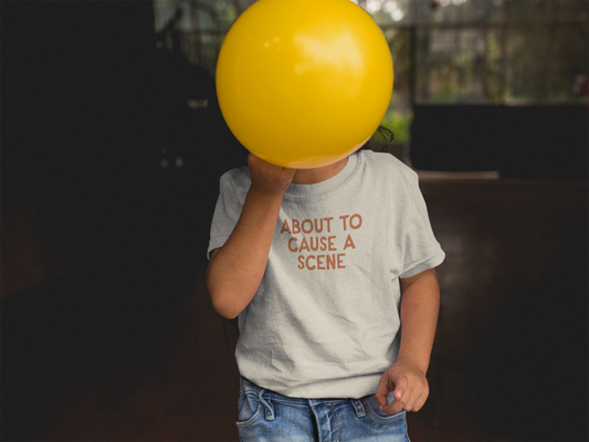 Kids T Shirt | About To Cause A Scene