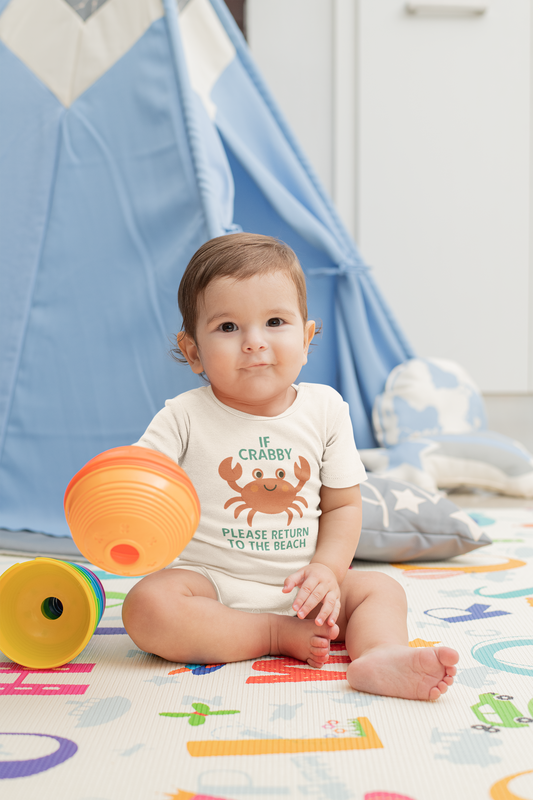Baby Bodysuit | If Crabby Please Return To The Beach