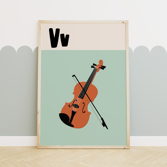 Alphabet V | Art Print
