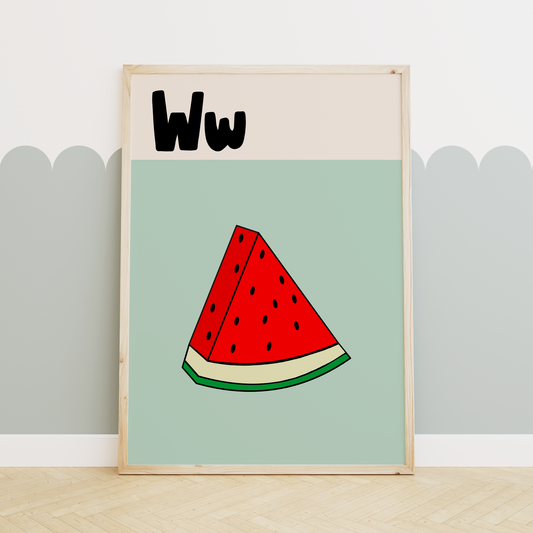 Alphabet W | Art Print