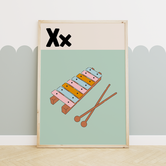 Alphabet X | Art Print
