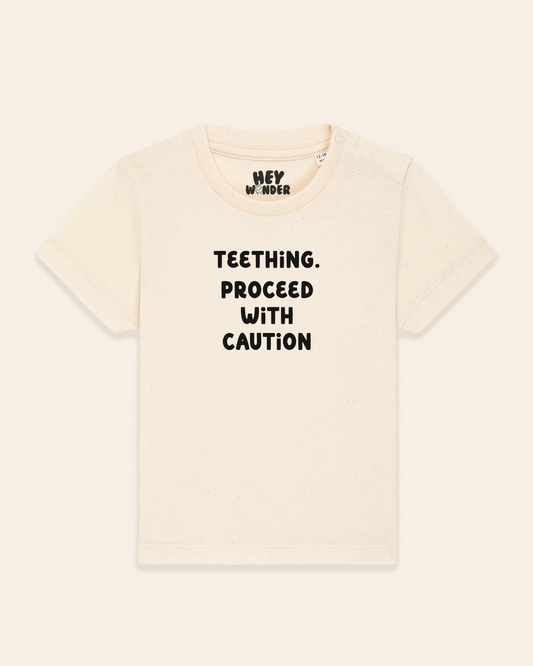 Baby T Shirt | Teething. Proceed With Caution