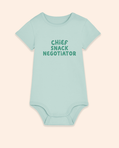 Baby Bodysuit | Chief Snack Negotiator