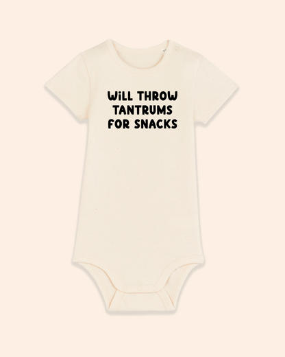 Baby Bodysuit | Will Throw Tantrums For Snacks