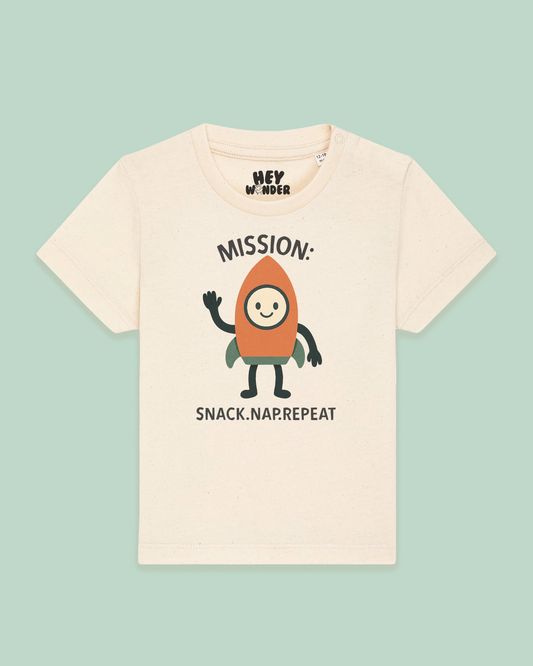 Baby T Shirt | Mission: Snack, Nap, Repeat