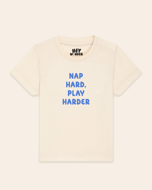 Baby T Shirt | Nap Hard, Play Harder