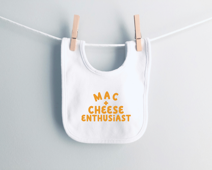 Baby Bib | Mac and Cheese Enthusiast